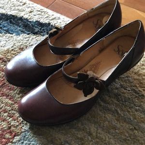 Brown Sofft heels.